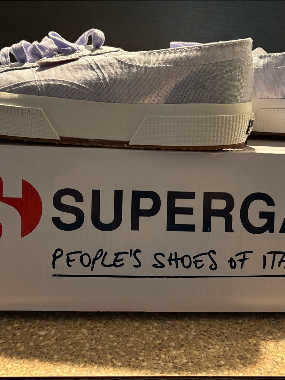 Superga womens Low-Top Canvas Sneakers in chambray
